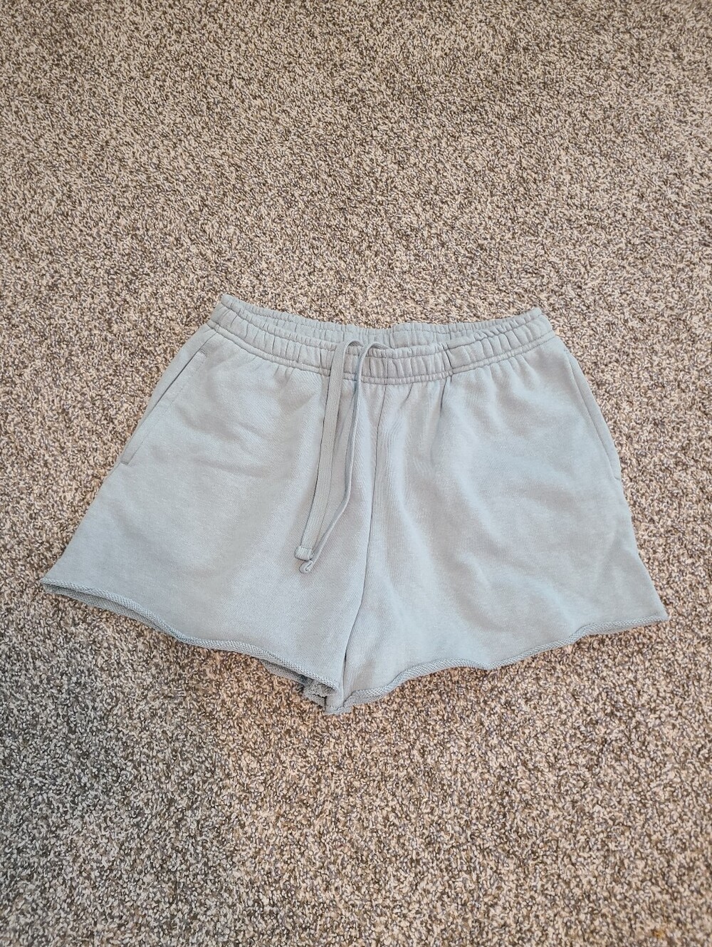 Cotton On Sage Green Fleece Mini Shorts Size Small